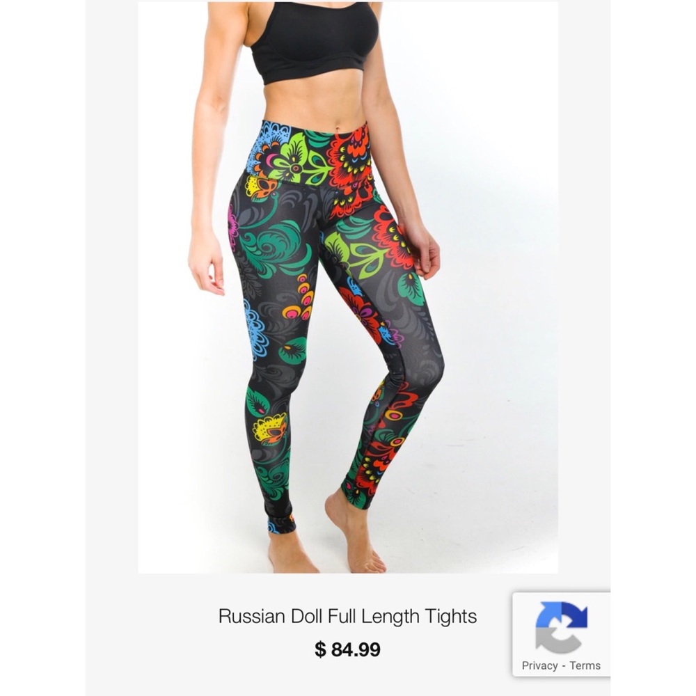 Tri-Flare Russian Doll leggings - size large